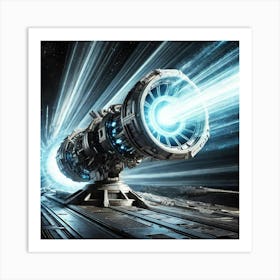 Energy Cannon Focused Representation Converted Art Print