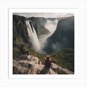 Waterfalls In Argentina Art Print