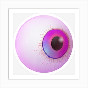 Big Eyeball Funny Eye Gift Art Print