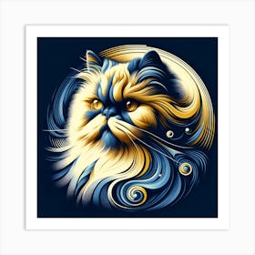 Persian Cat 02 Art Print