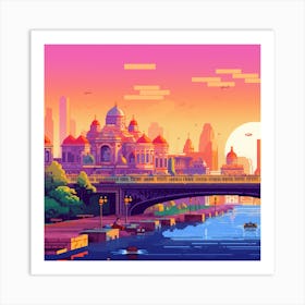 Pixel Art - Saint Petersburg #1 Art Print