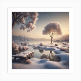 Winter Landscape 48 Art Print