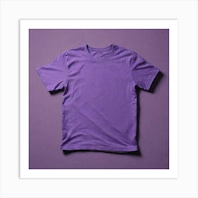 Purple T - Shirt 3 Art Print