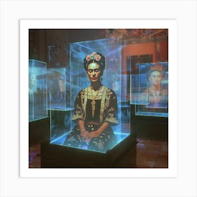 Virtual Art Gallery Inspired by Kahlo Art Print