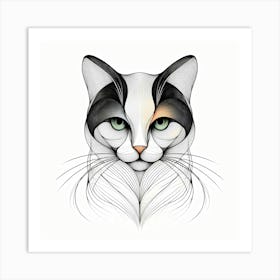 Creative Feline Cat Artwork 85 Art Print