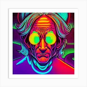 Psychedelic Man Art Print