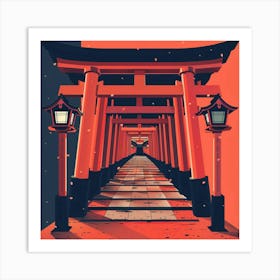 Shinto Gate Art Print