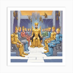 Kings Of The Golden Throne Art Print