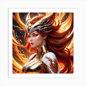 Fire Girl Art Print