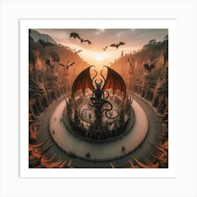 Demons And Dragons Art Print