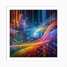 Futuristic City 2 Art Print