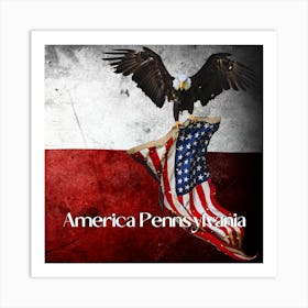 America,Pennsylvania design HD.3 Art Print