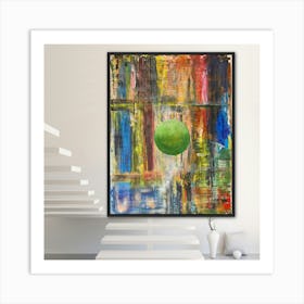 Green Ball Art Print