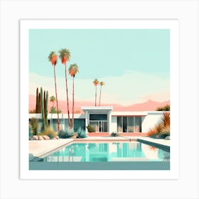 Aidyrose Palm Springs Vintage Architecture Mid Century Modern V 9598ef55 C99e 4c13 Acd7 B8cfcb5044d1 043756 Art Print