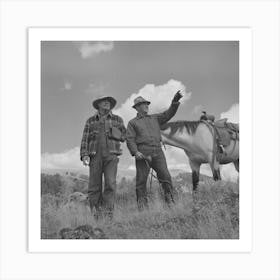 Untitled Photo, Possibly Related To Gravelly Range, Madison County, Montana, Sheep Men, This Range Is Art Print