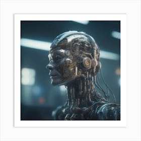 Futuristic Woman 55 Art Print