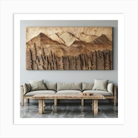 Wood Art Art Print