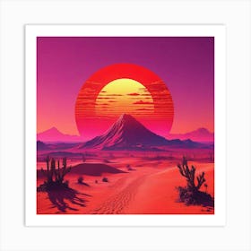 Desert Landscape Art Print