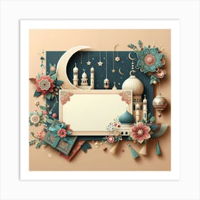 Muslim Holiday Greeting Card 9 Art Print