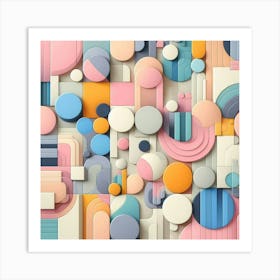 Abstract Geometric Pattern 67 Art Print