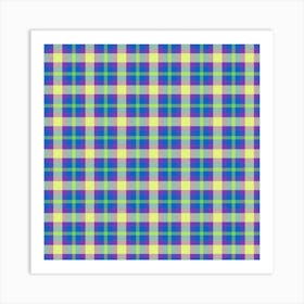 Plaid Fabric 49 Art Print