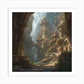 Fantasy City 117 Art Print