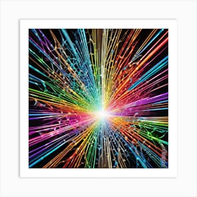 Rainbow Burst 2 Art Print