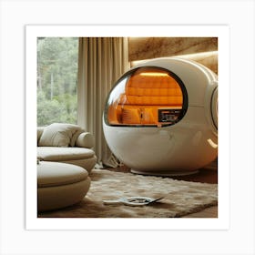 Futuristic Lounge Chair Art Print