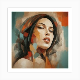 Default Abstract Of A Woman Art Print 0 Art Print