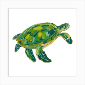 Green Sea Turtle 03 Art Print