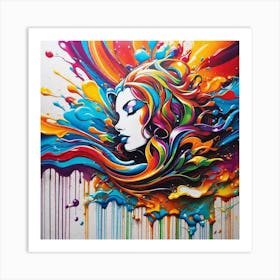 Splatter Painting 26 Art Print