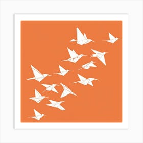 Origami Birds 6 Art Print