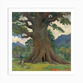 The Big Tree Te Raau Rahi 1891 Paul Gauguin Art Print 2 Art Print