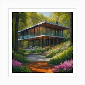 House In The Woods Art Print