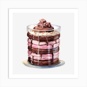 Cake In A Glass 1 Art Print