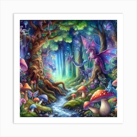 Fairy Forest 1 Art Print