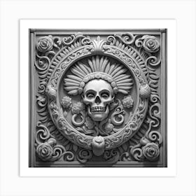 Day Of The Dead Skull 82 Art Print