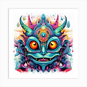 Psychedelic Demon Art Print