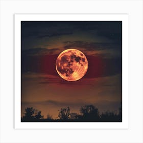 Blood Moon Art Print