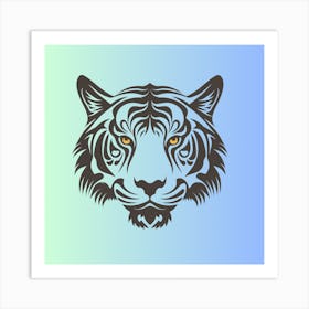 Tiger Head 1 Art Print