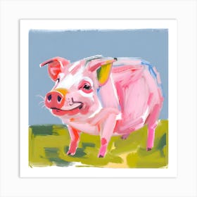 Hampshire Pig 02 Art Print