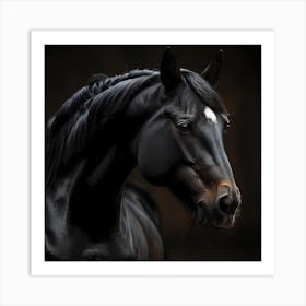 Black Horse 3 Art Print