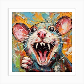 Rat Painting Art Print