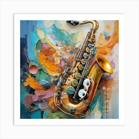 Saxophone 7 Art Print