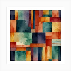 Abstract Watercolor Painting 24 Art Print