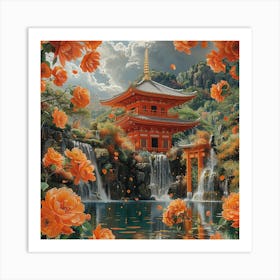 Japanese Garden Art Print