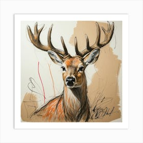 Deer! 65 Art Print