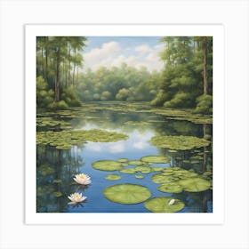 Lily Pond Art Print