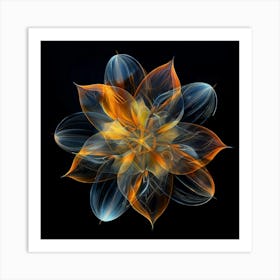 Fractal Flower Art Print