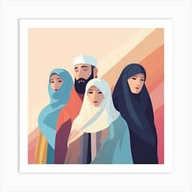 Arab Family (13) Art Print